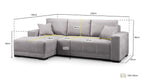 Cimiano Left / Right Corner Sofa Bed