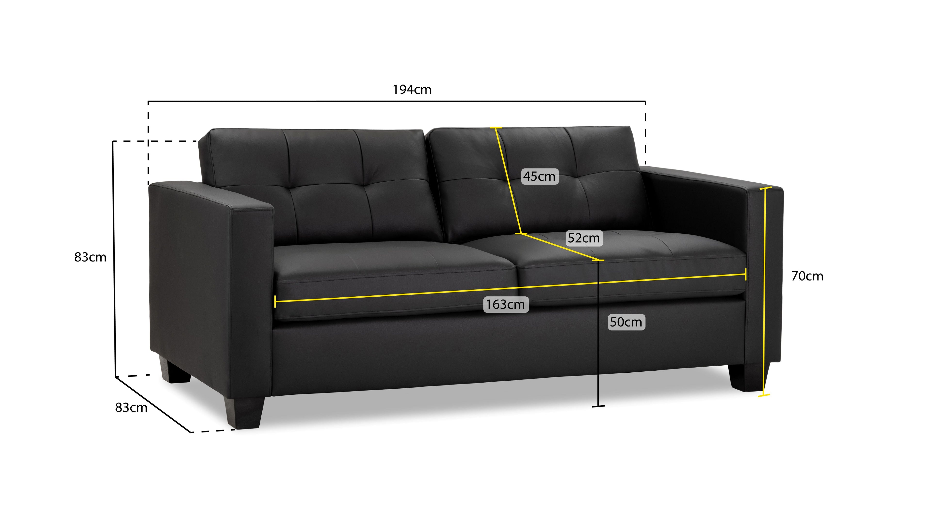 Jerry 3 Seater Sofa