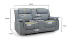 Elys Electric Recliner 2 Seater Sofa