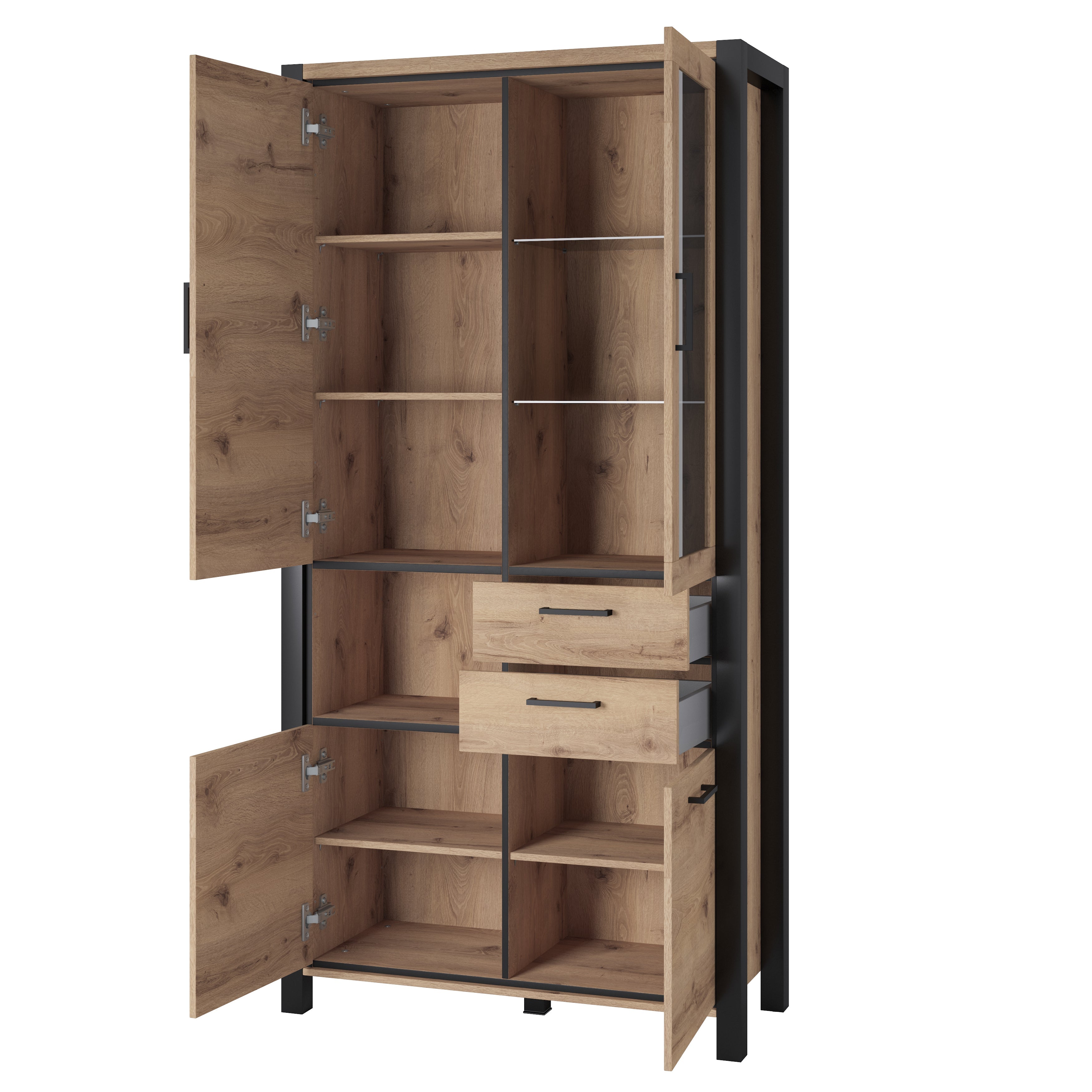 Tivo Double Display Cabinet W100cm