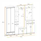 Ario Hallway Set 4 W210cm