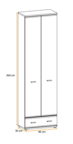 Ario Hallway Wardrobe 60cm