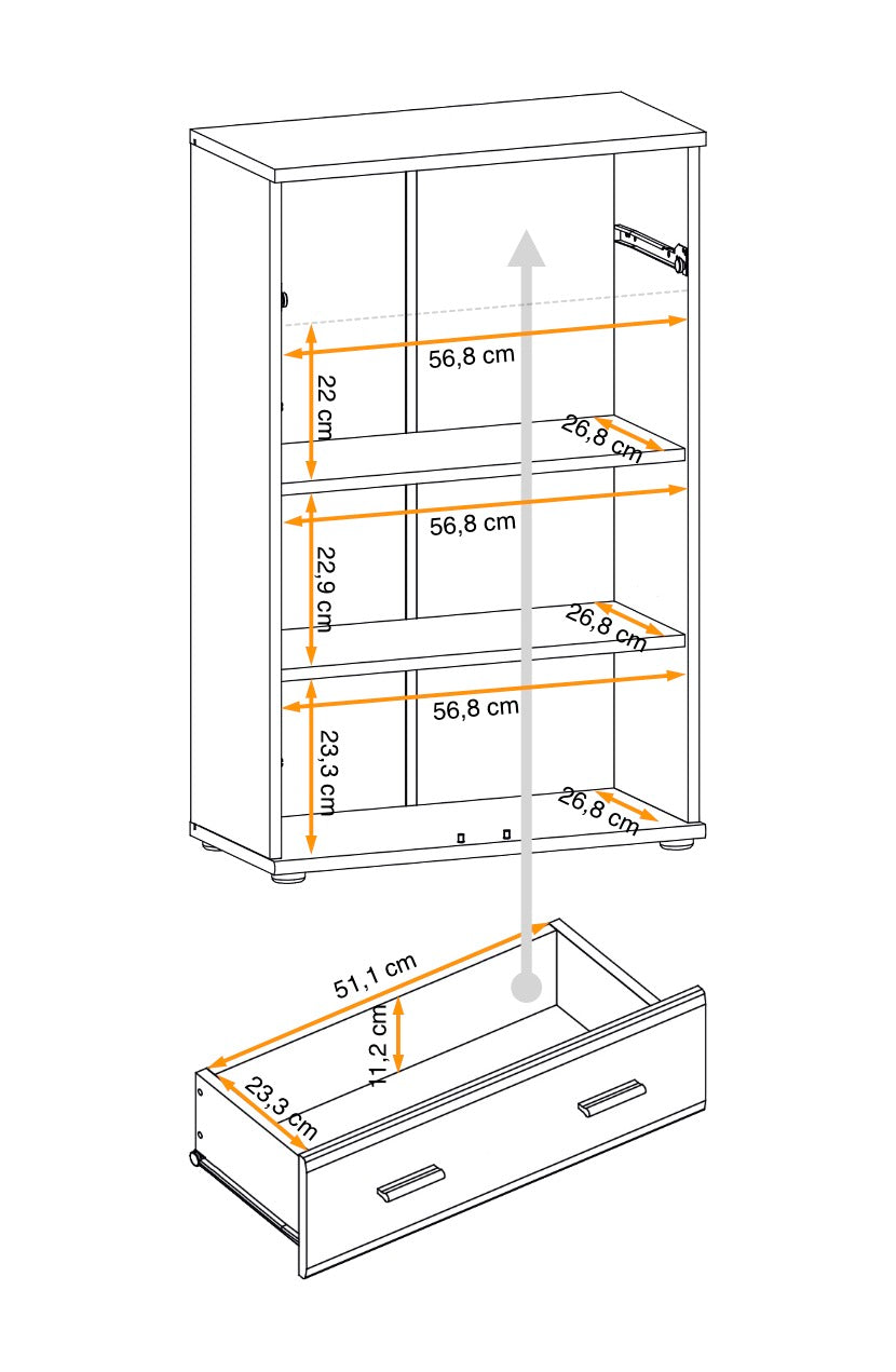 Ario Hallway Cabinet W60cm