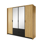 Calto Wardrobe with Mirrors and Drawers W223cm