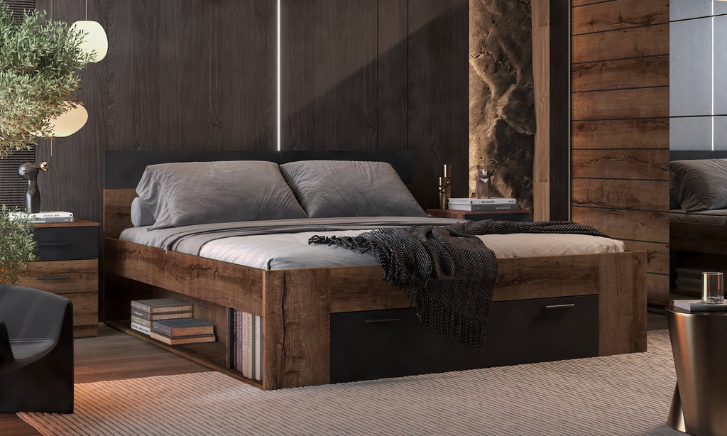 Roma Bed with Drawer [EU King or EU Super King]