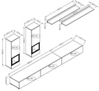 Syros TV Wall Unit W270cm