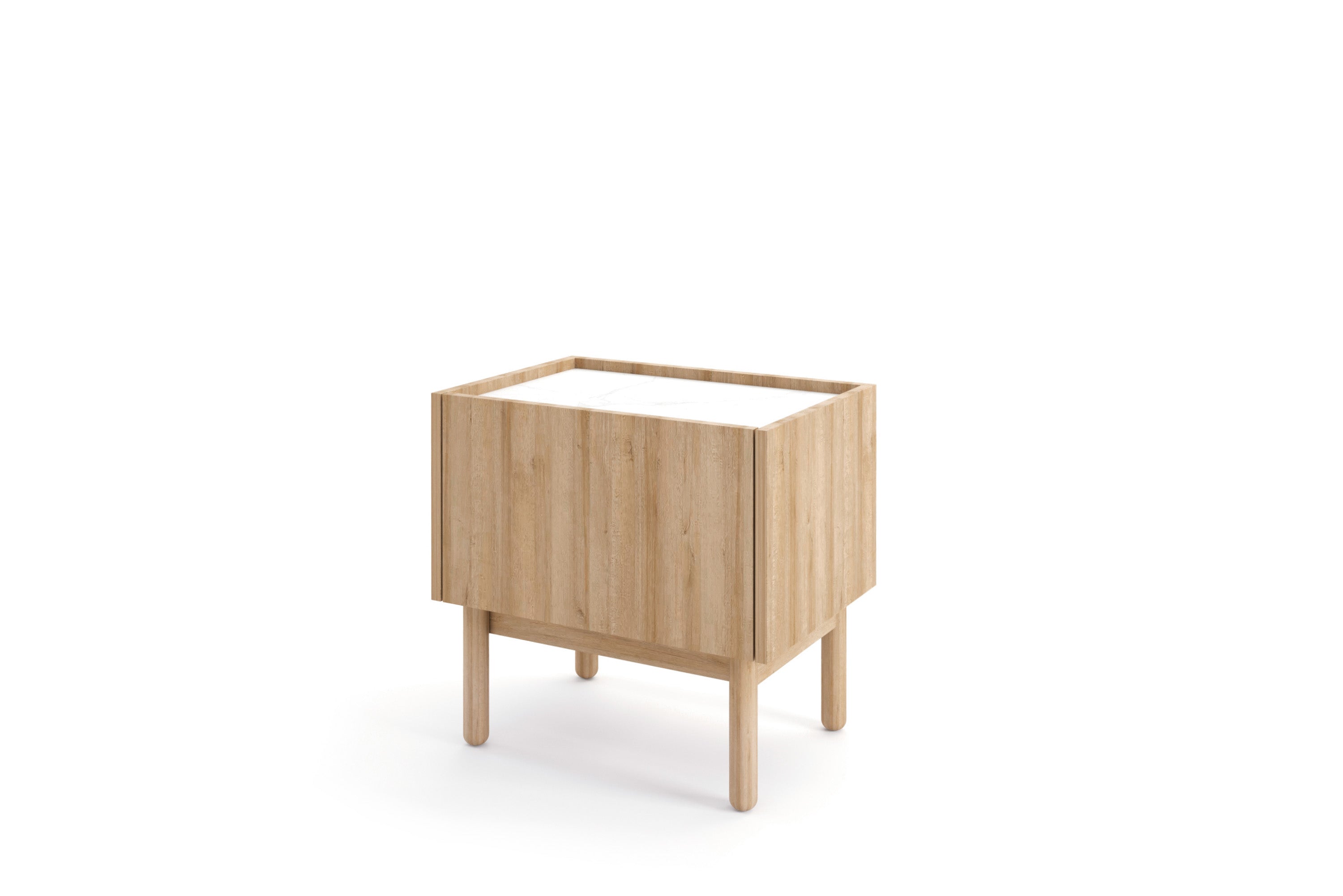 Natural Small Cabinet / Bedside Table W50cm