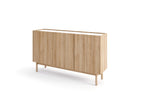 Natural 3 Door Sideboard High W144cm