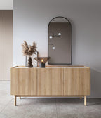 Natural 3 Door Sideboard Short W144cm