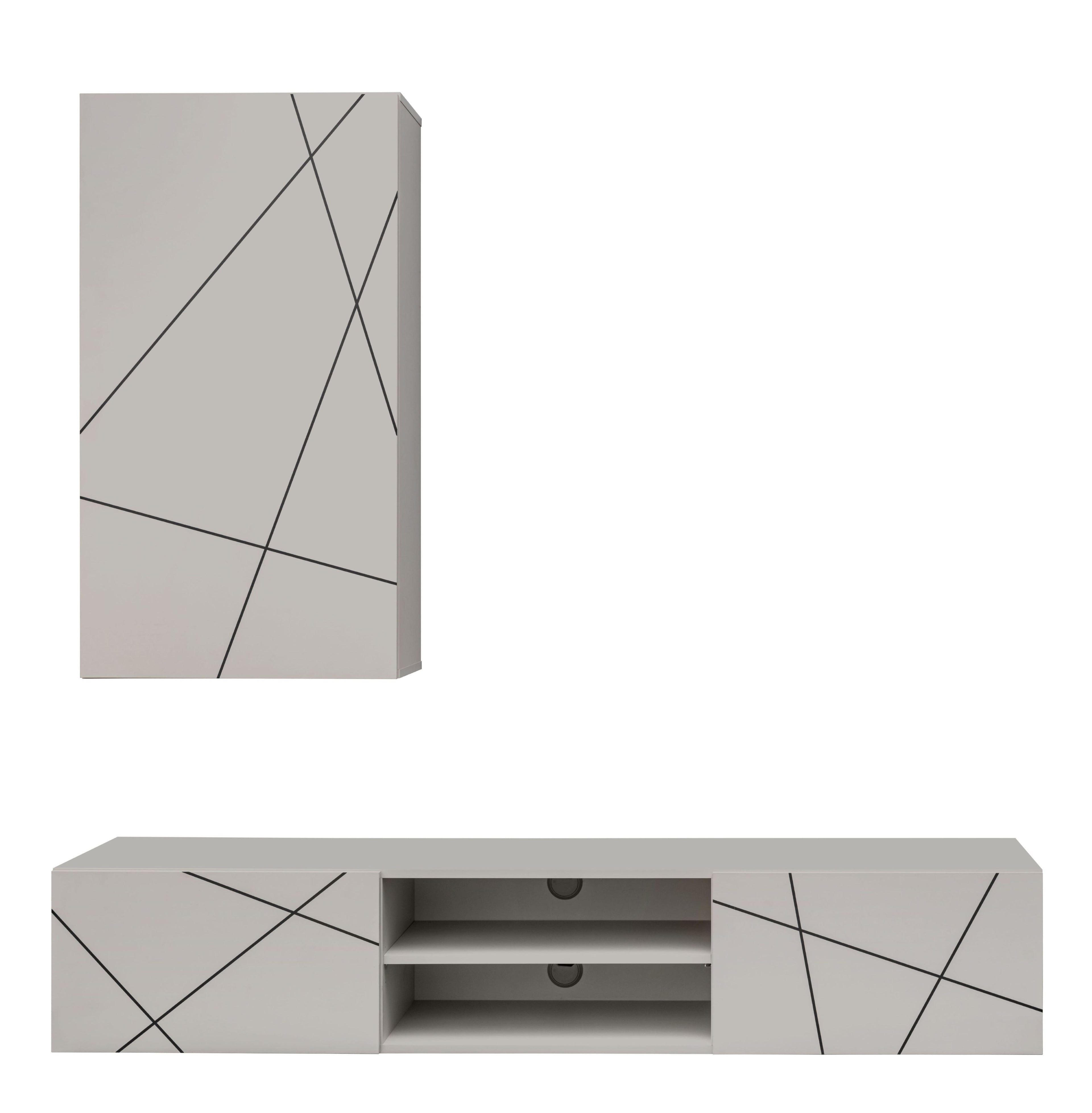 Gaya I Media Wall Unit W180cm