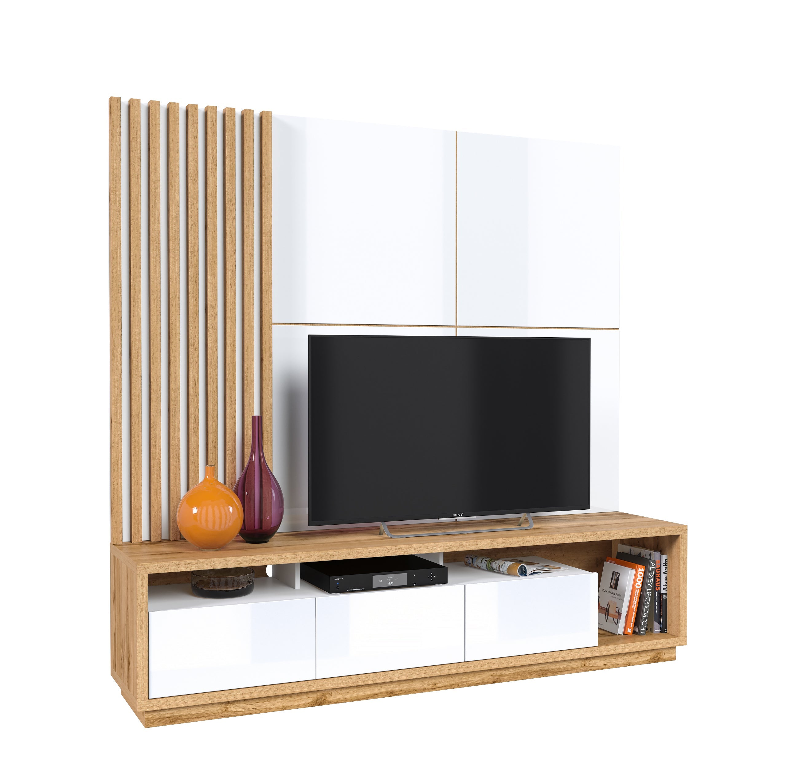 Casto Narrow Wall TV Unit W200cm