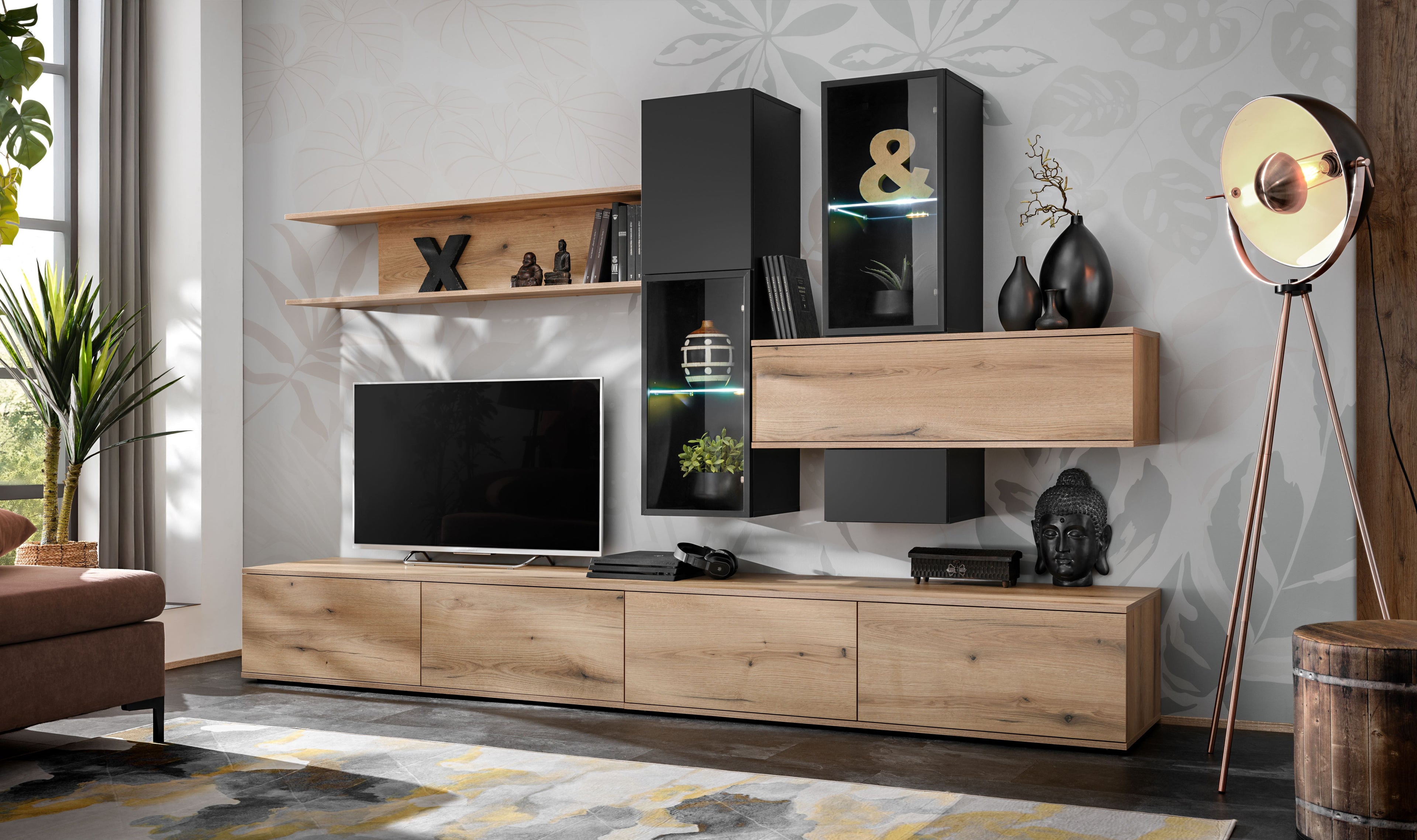 Cole Media Wall Unit W280cm