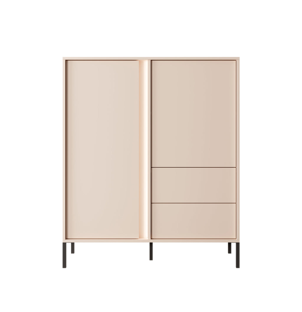 Mist 2 Door 2 Drawer Highboard W103cm