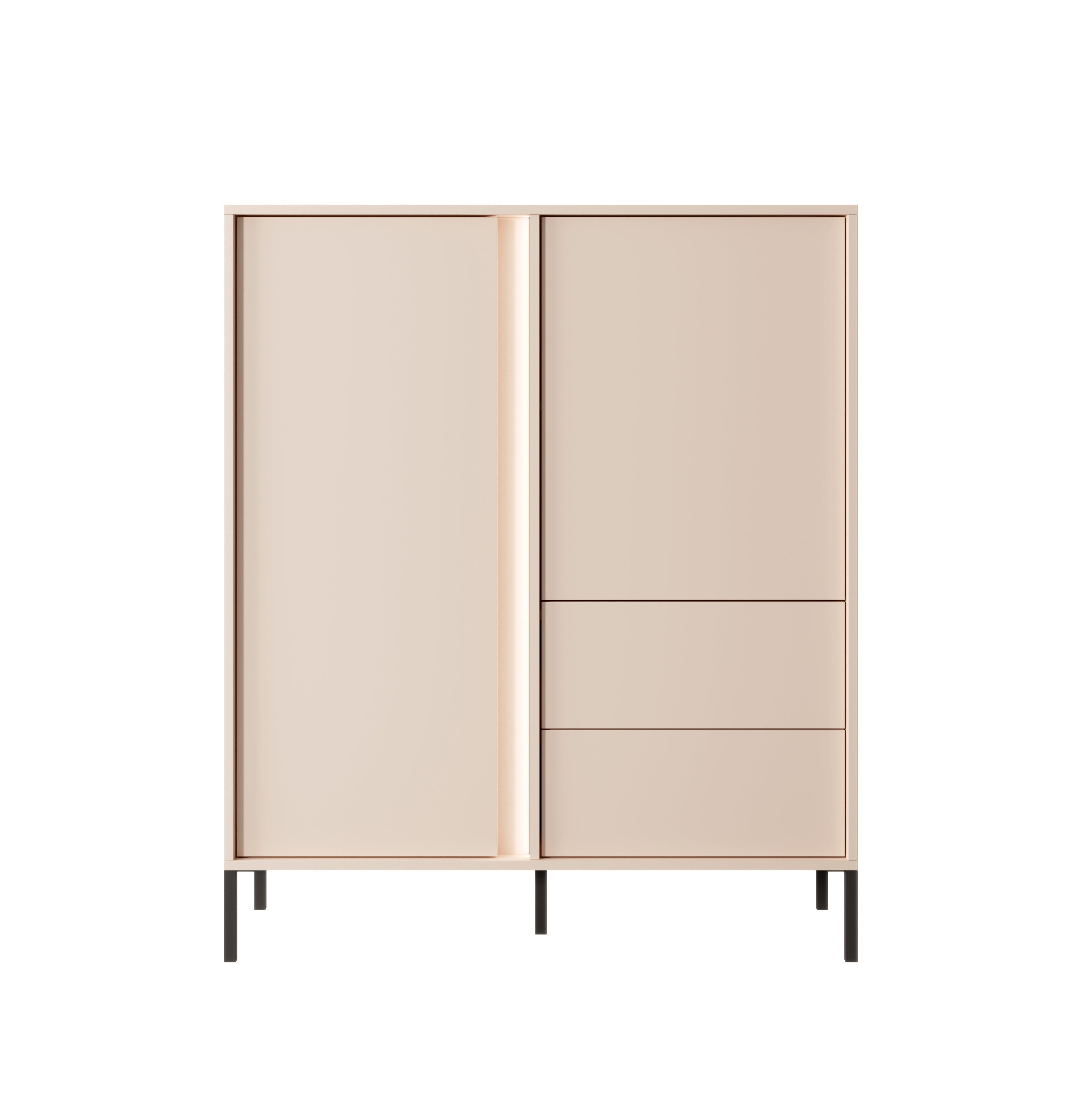 Mist 2 Door 2 Drawer Highboard W103cm