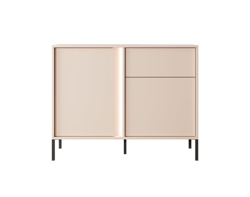 Mist 2 Door 1 Drawer Sideboard W104cm