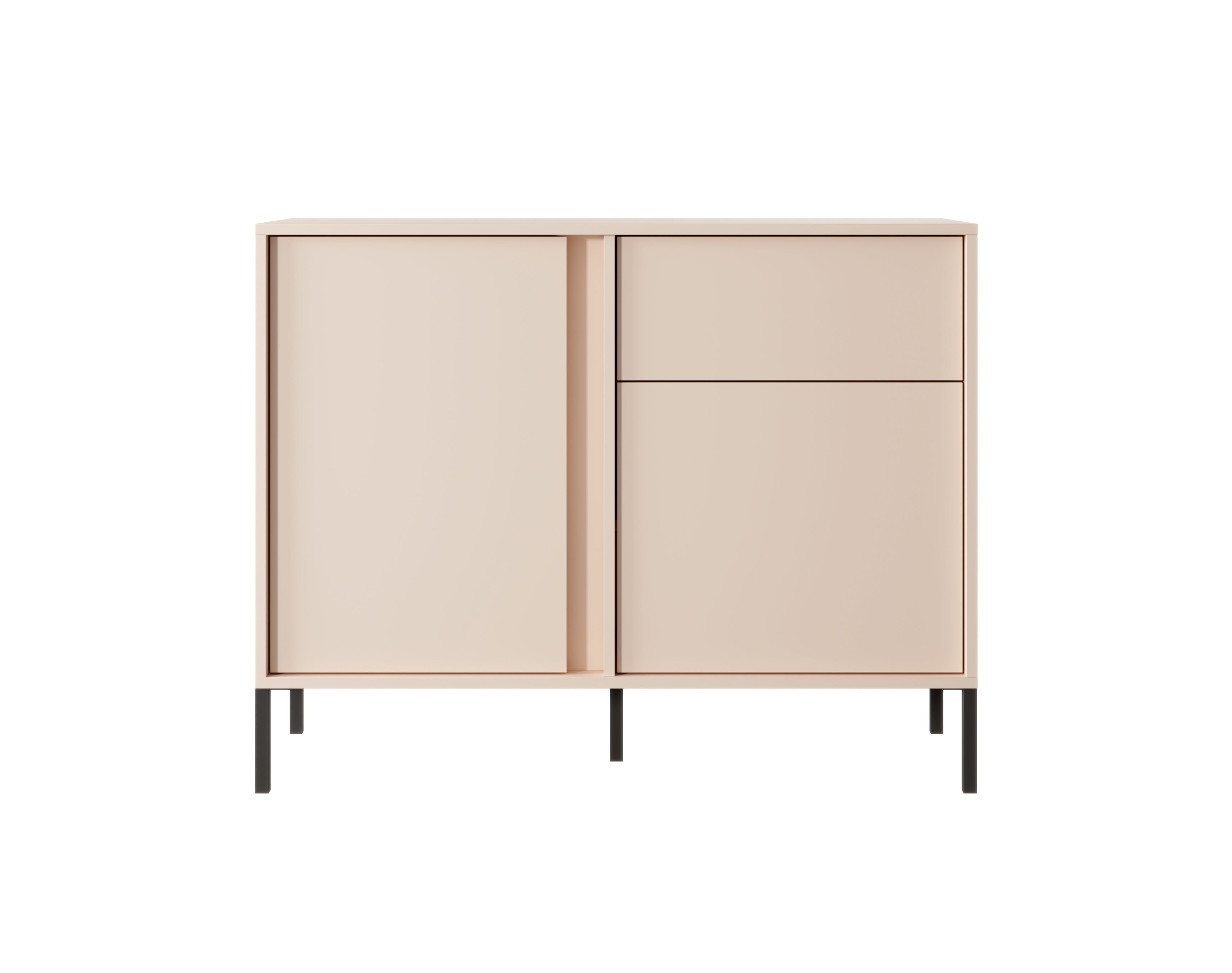 Mist 2 Door 1 Drawer Sideboard W104cm