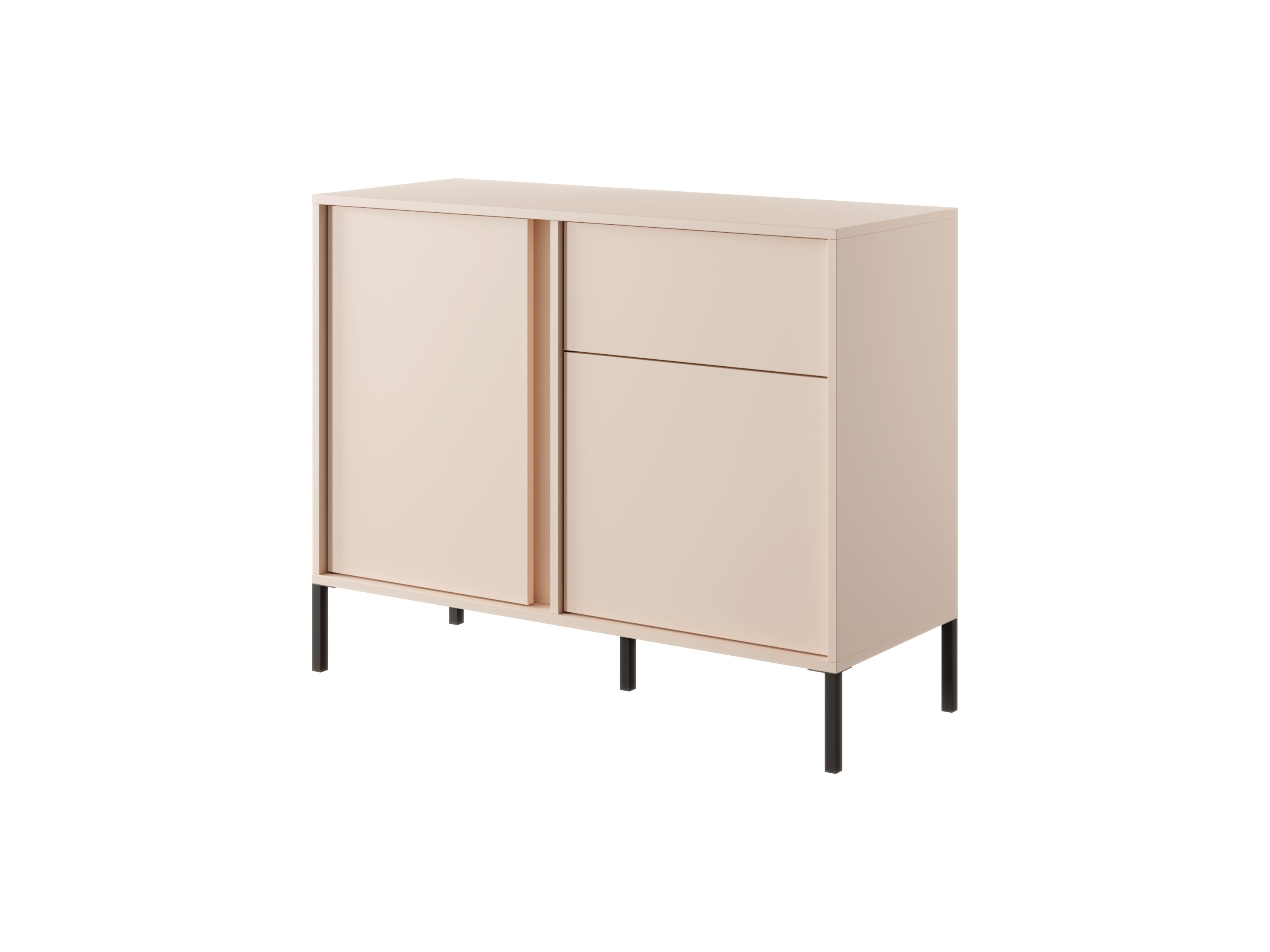 Mist 2 Door 1 Drawer Sideboard W104cm