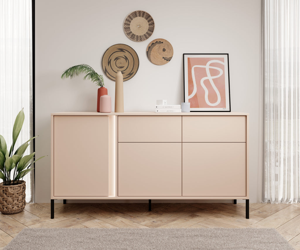 Mist 3 Door 2 Drawer Sideboard W153cm