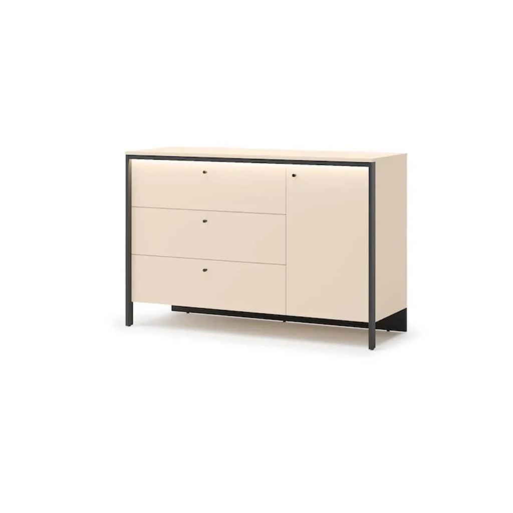 Hanna Chest of Drawers with Door W136cm