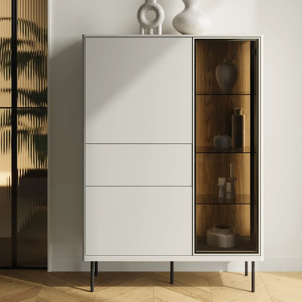 Espire Display Cabinet with Full Glass W99cm