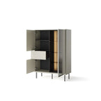 Espire Display Cabinet with Partial Glass W99cm
