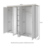 Eve 5 Door Wardrobe W246cm