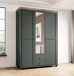 Eve 3 Door Wardrobe with Mirror W154cm