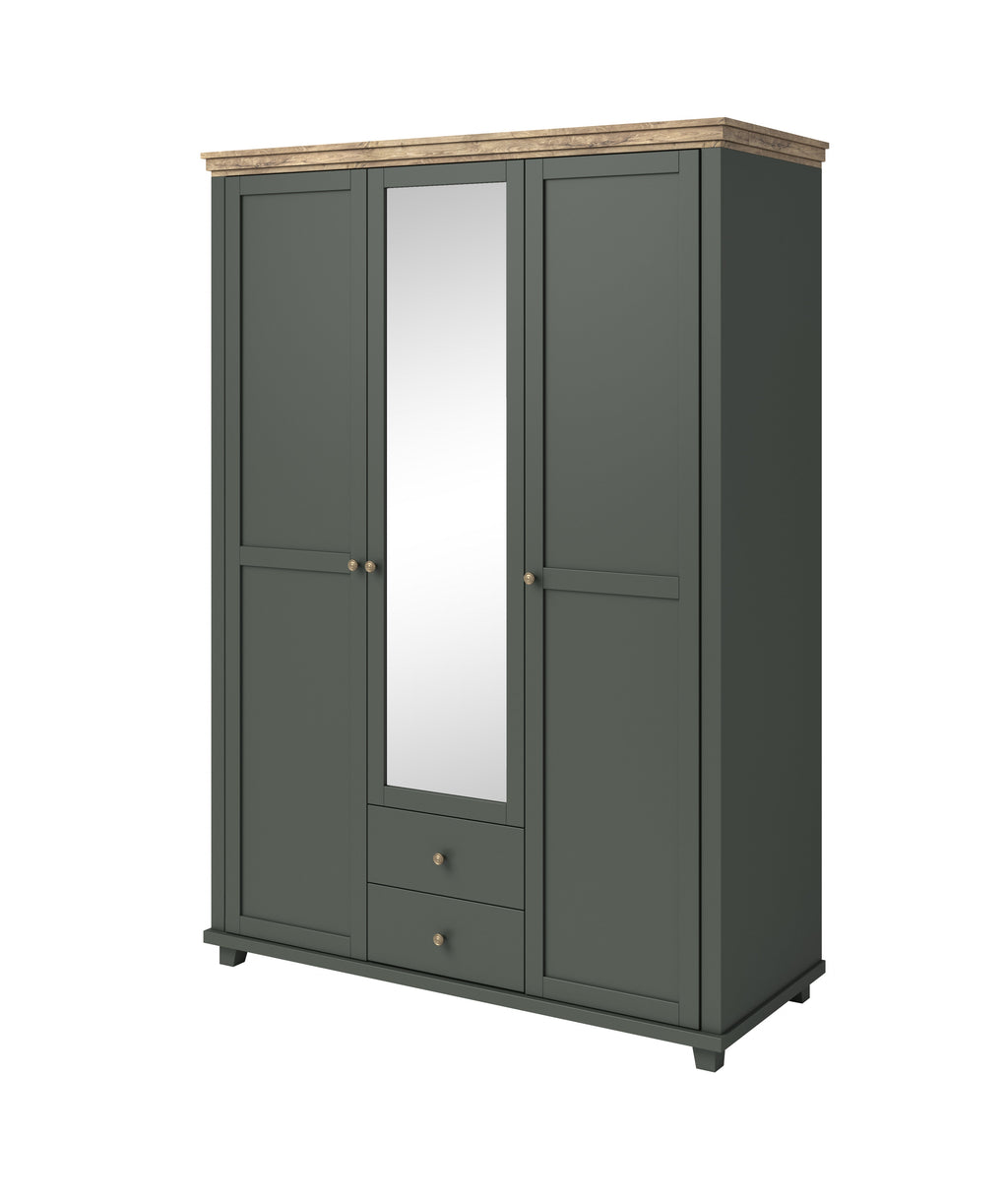 Eve 3 Door Wardrobe with Mirror W154cm