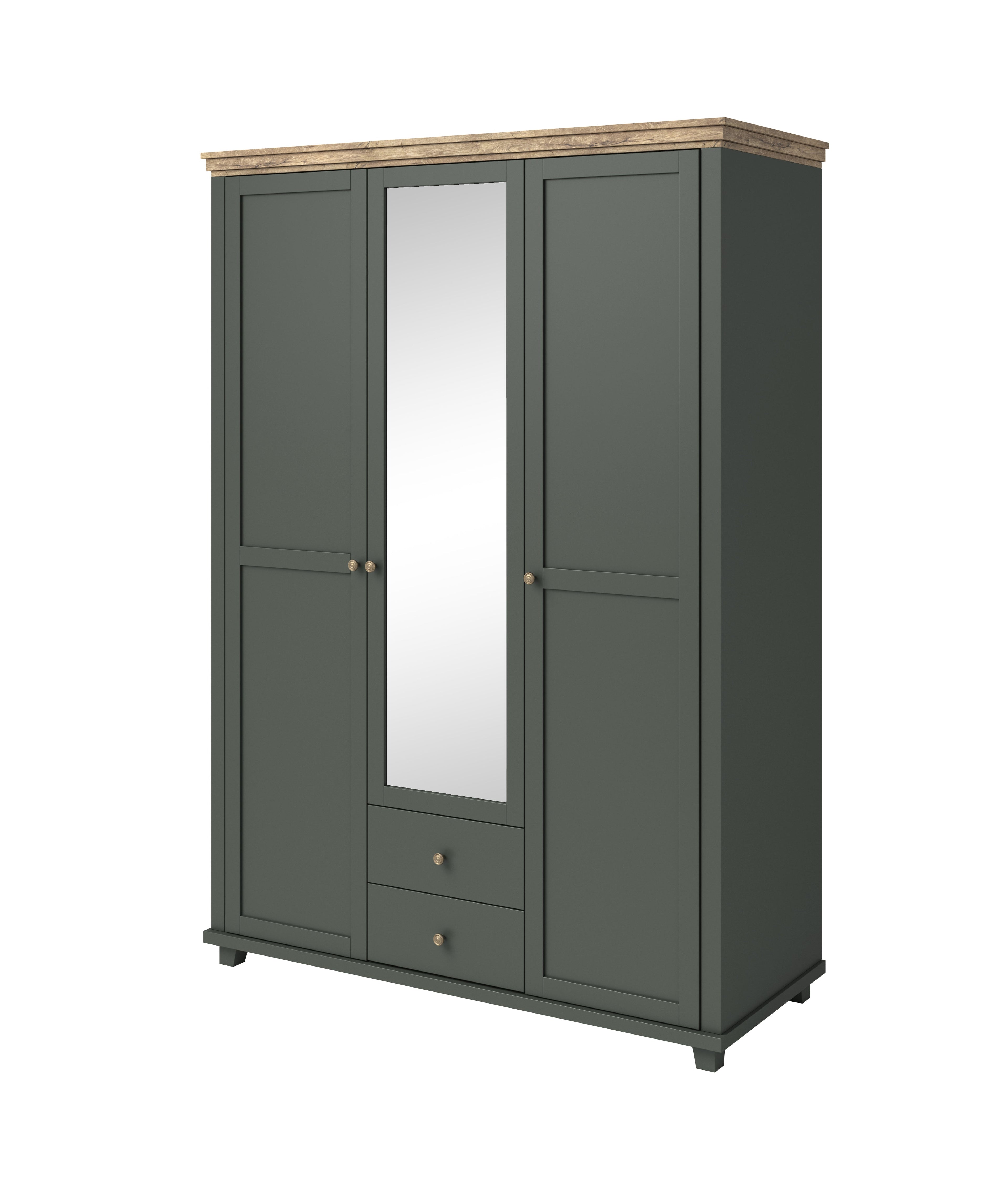 Eve 3 Door Wardrobe with Mirror W154cm