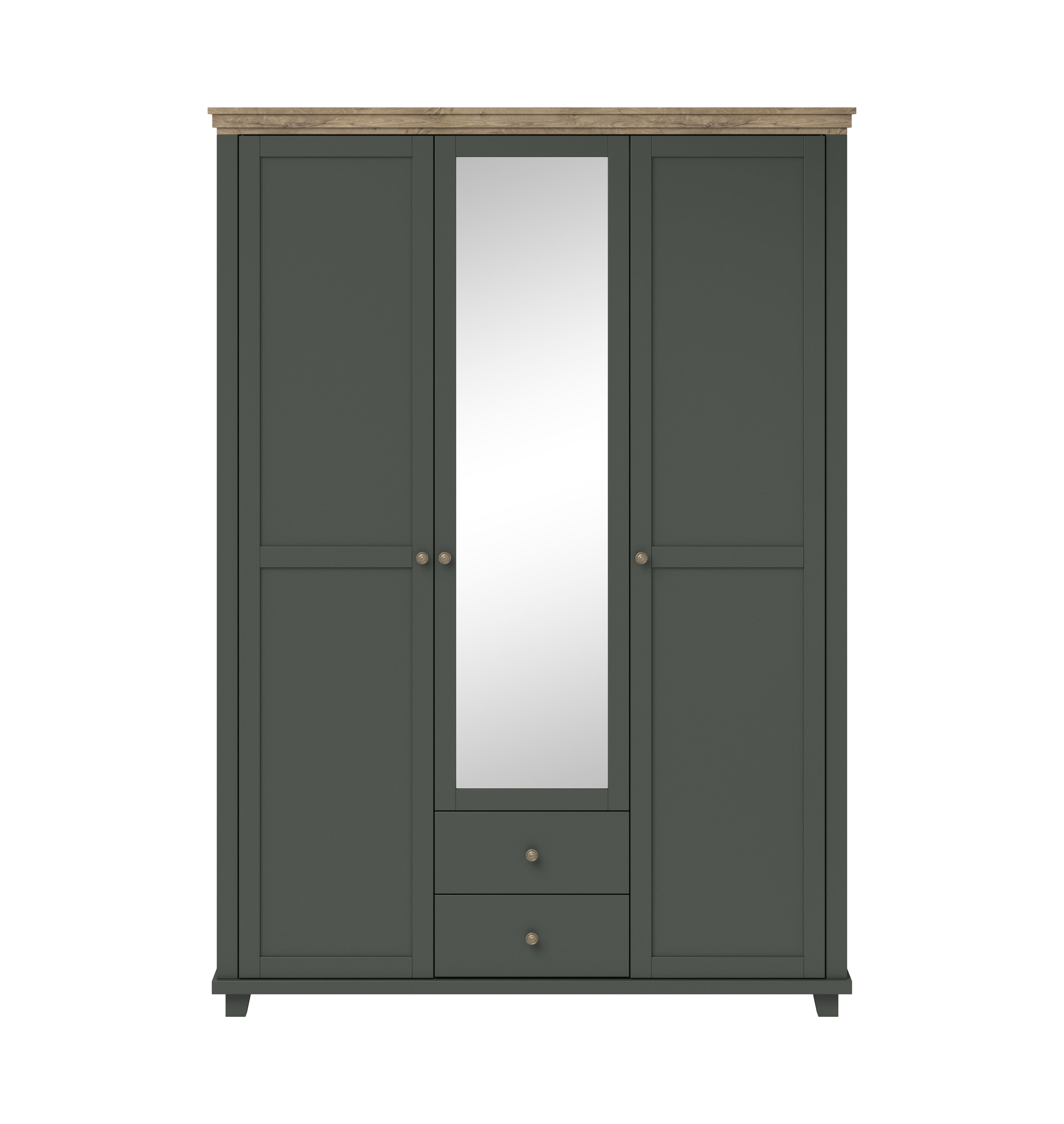 Eve 3 Door Wardrobe with Mirror W154cm