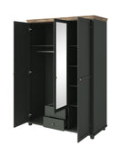 Eve 3 Door Wardrobe with Mirror W154cm