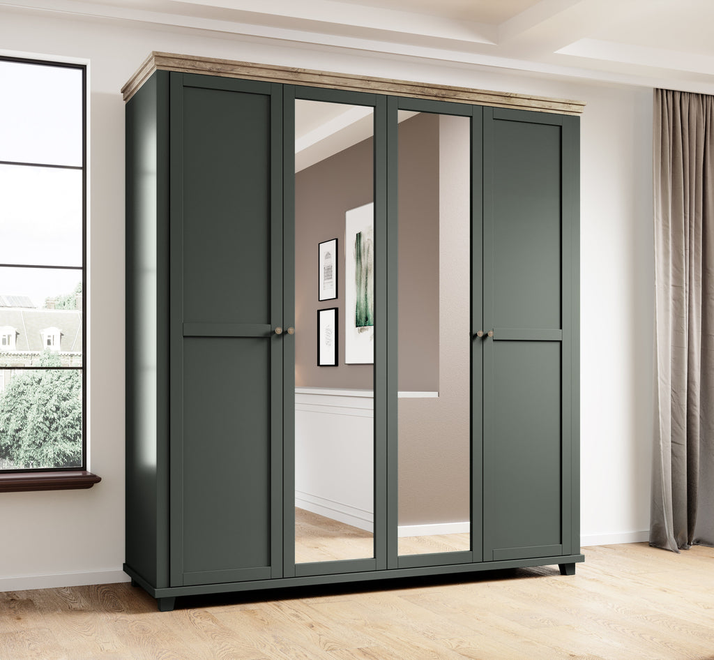 Eve 4 Door Wardrobe with Mirror W200cm