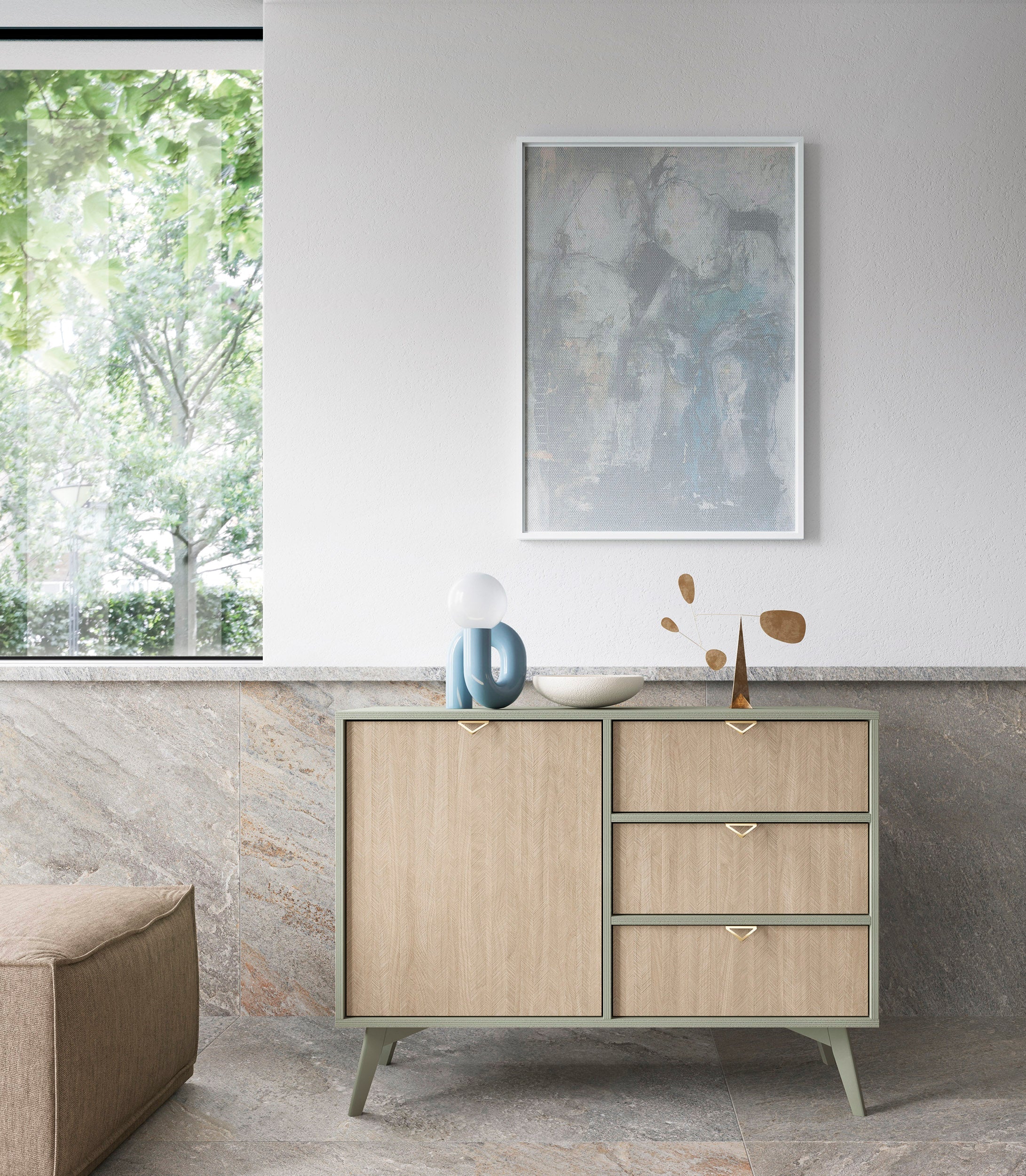 Wals 1 Door Sideboard W106cm