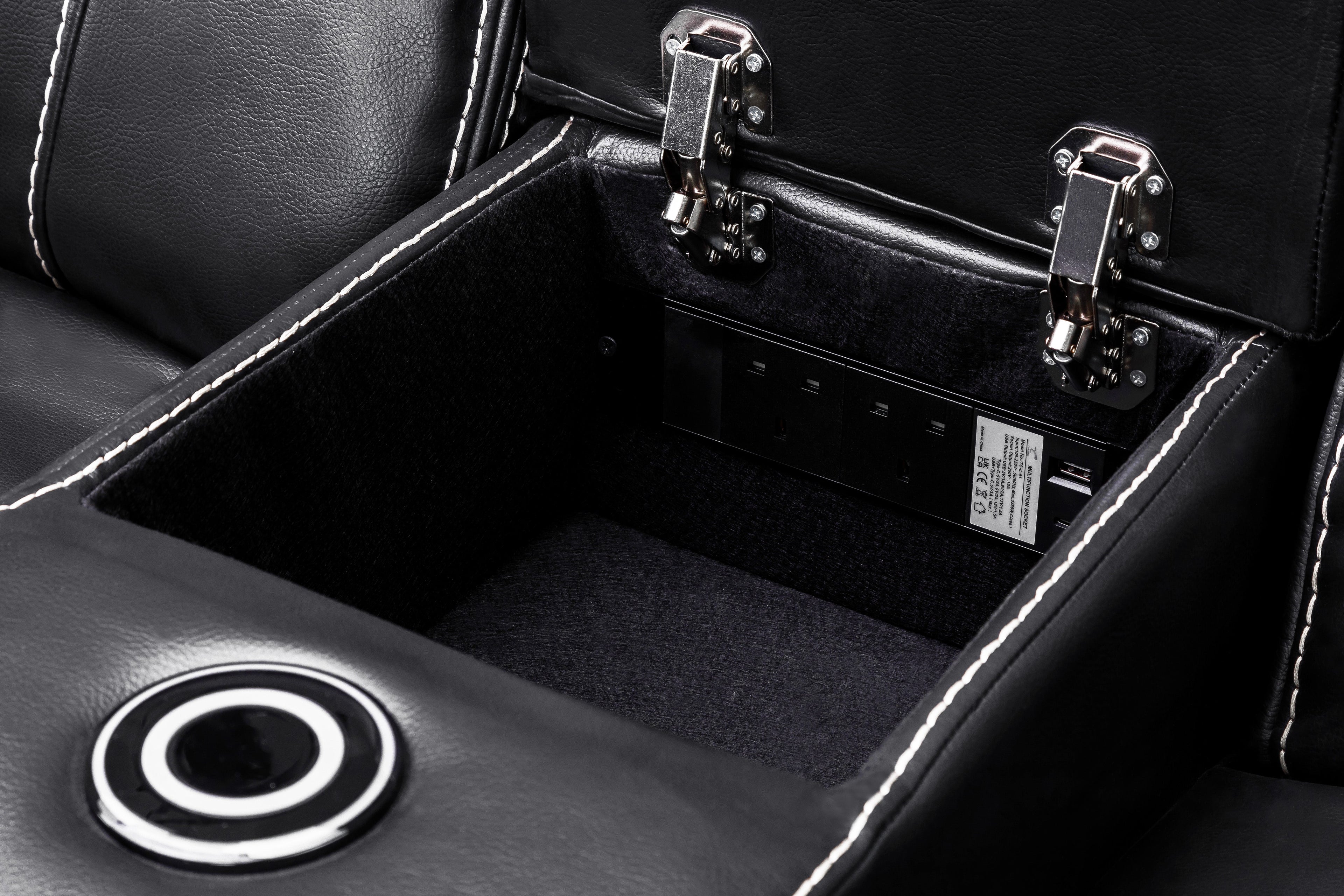 Cosmo Electric Recliner 2 Seater Sofa [Leather or Fabric]