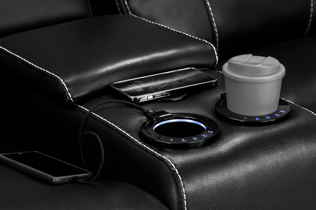 Cosmo Electric Recliner 2 Seater Sofa [Leather or Fabric]