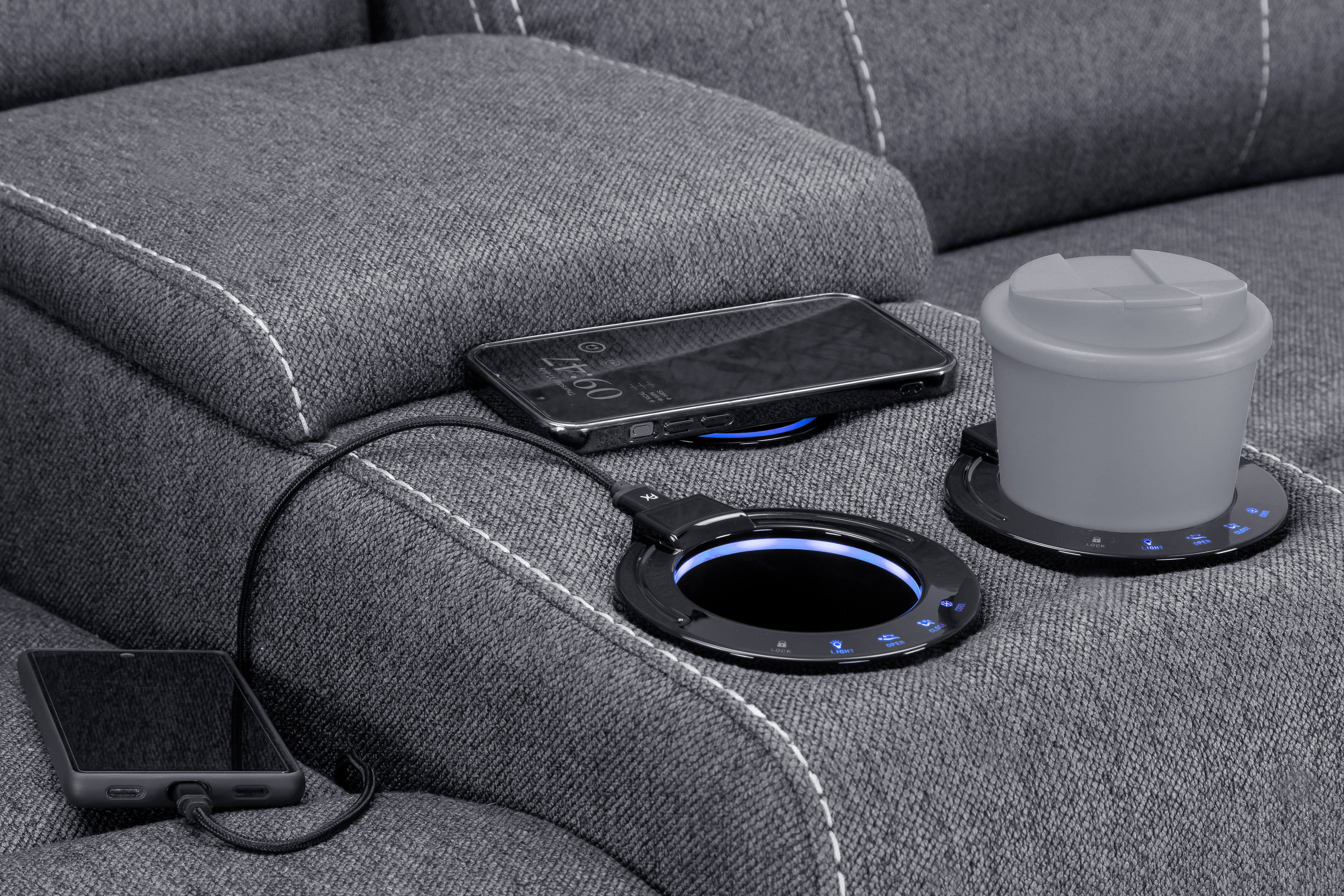 Cosmo Electric Recliner Sofa Set 3+2 [Leather or Fabric]