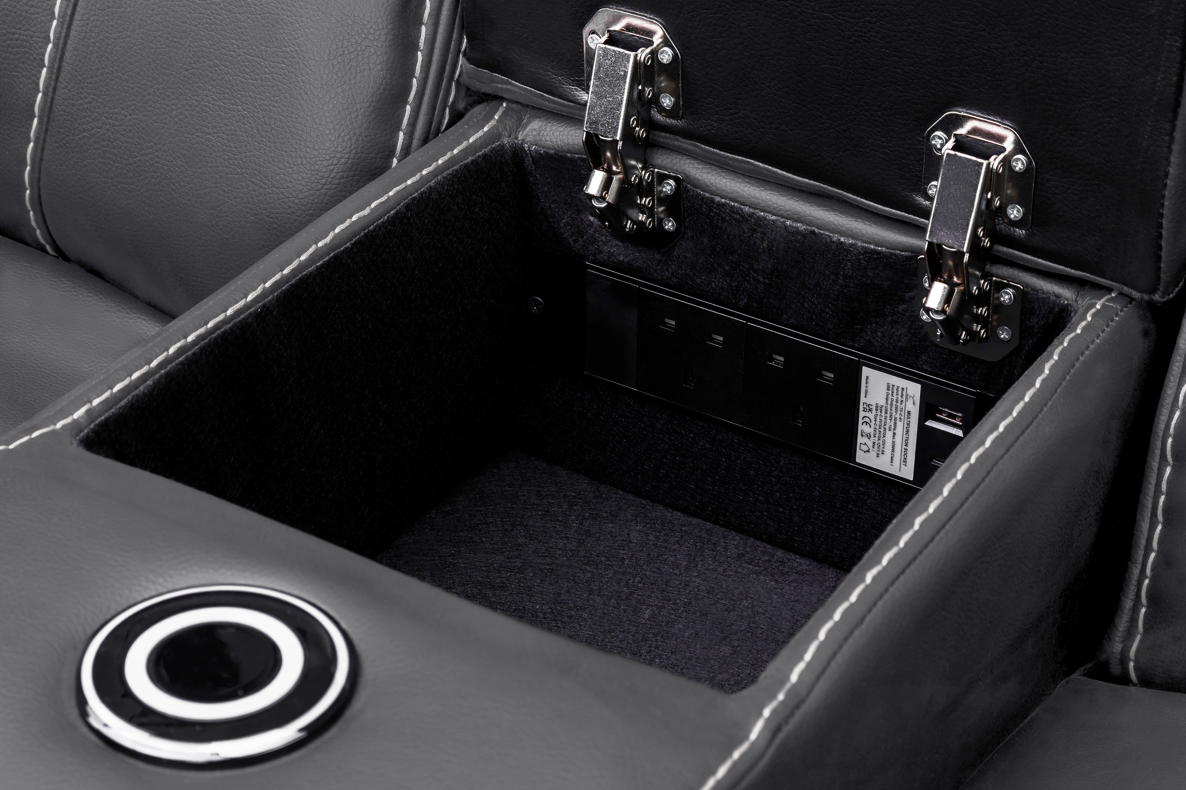 Cosmo Electric Recliner 2 Seater Sofa [Leather or Fabric]