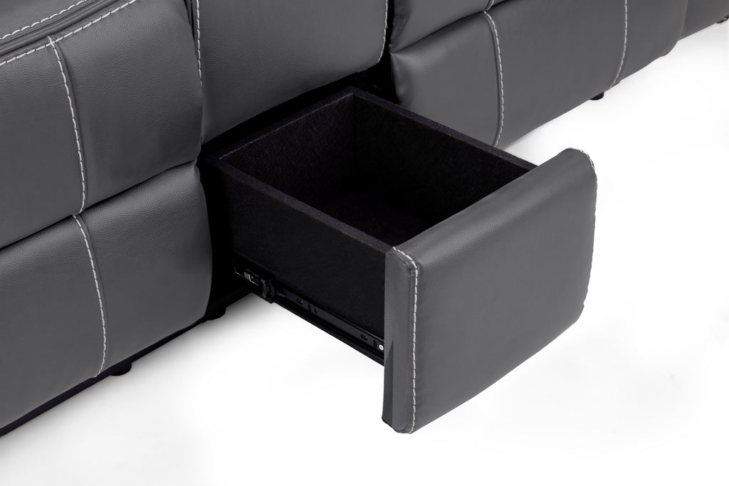 Cosmo Electric Recliner 2 Seater Sofa [Leather or Fabric]