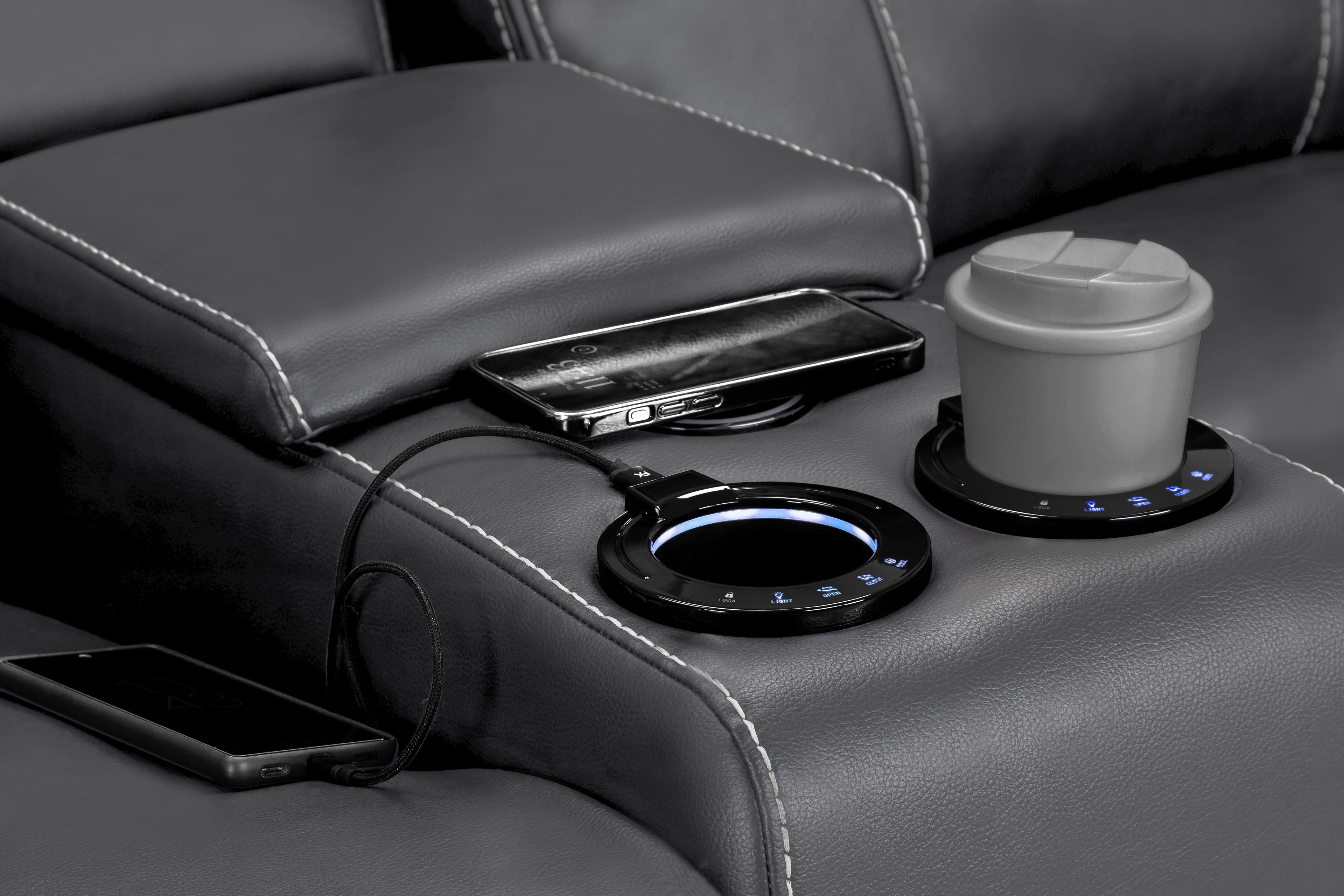 Cosmo Electric Recliner 2 Seater Sofa [Leather or Fabric]