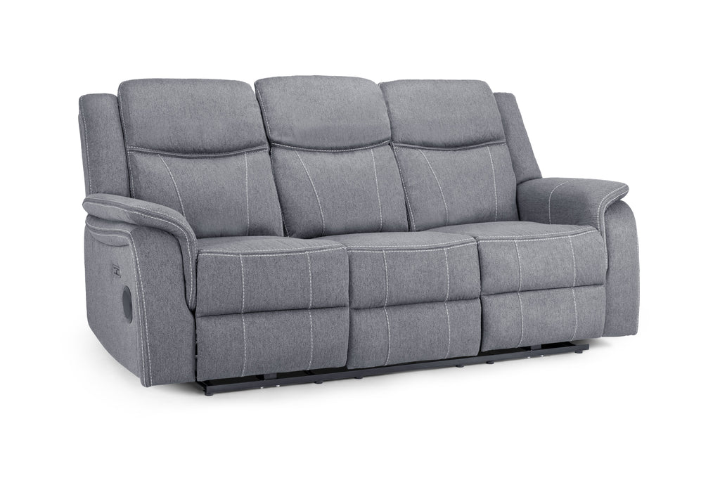 Cosmo Electric Recliner 3 Seater Sofa [Leather or Fabric]