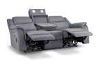 Cosmo Electric Recliner 3 Seater Sofa [Leather or Fabric]