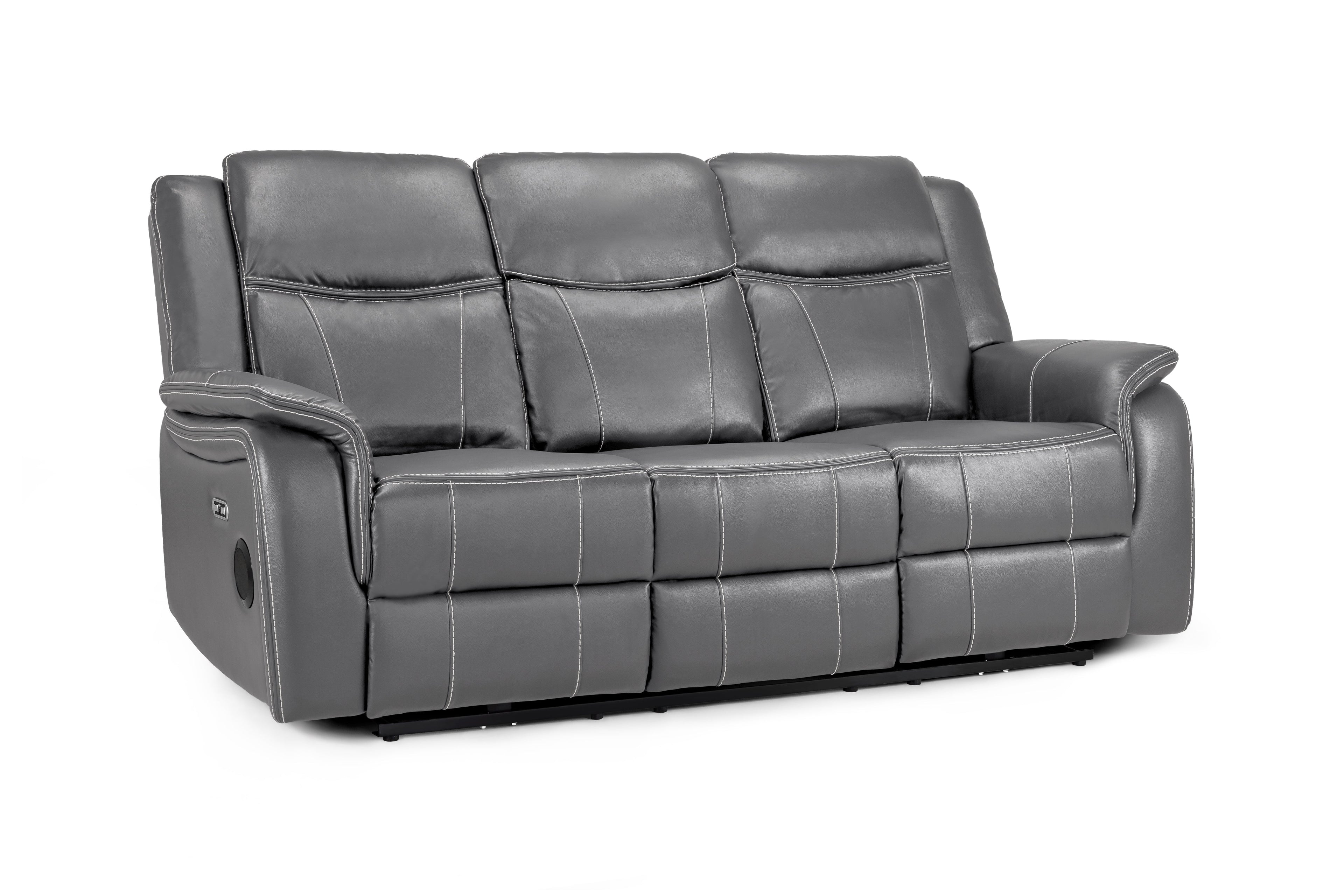 Cosmo Electric Recliner 3 Seater Sofa [Leather or Fabric]