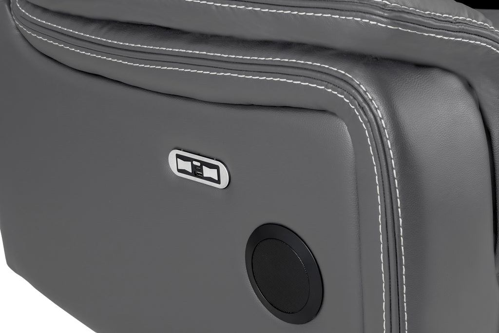 Cosmo Electric Recliner 3 Seater Sofa [Leather or Fabric]