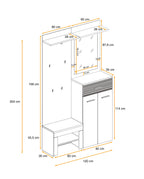 Gusta 2 Hallway Set W120cm