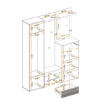 Gusta 3 Hallway Set W170cm