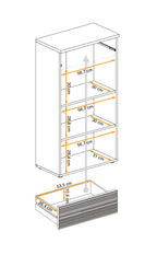 Gusta Hallway Cabinet W60cm