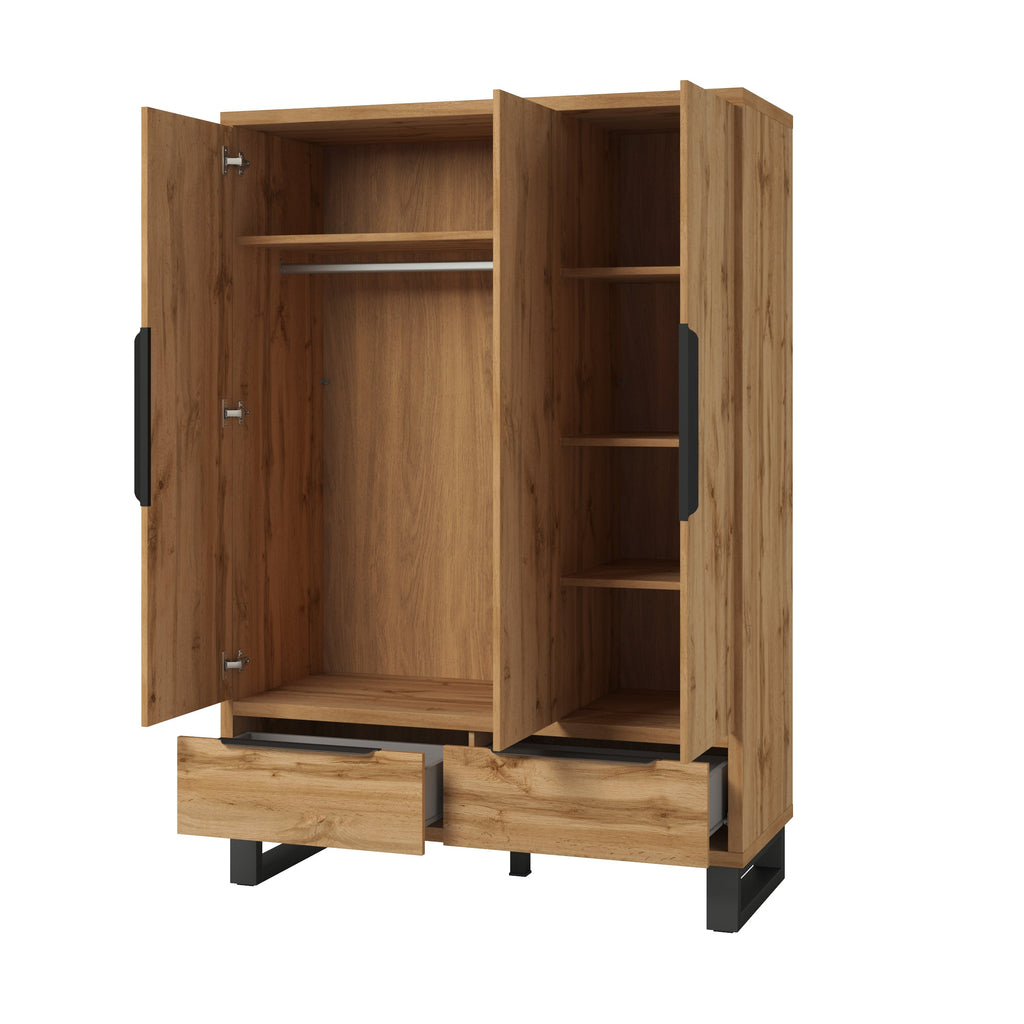 Alin 3 Door 2 Drawer Wardrobe W145cm