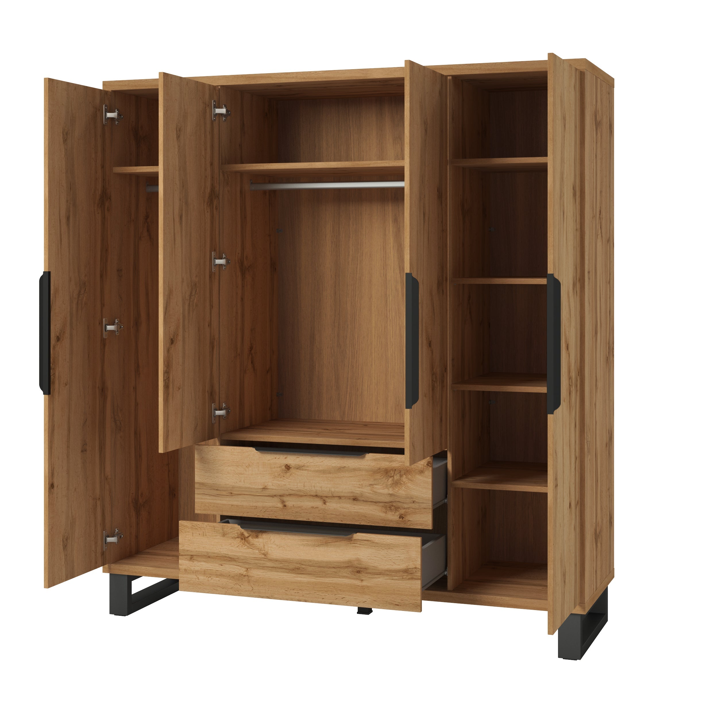 Alin 4 Door 2 Drawer Wardrobe W191cm