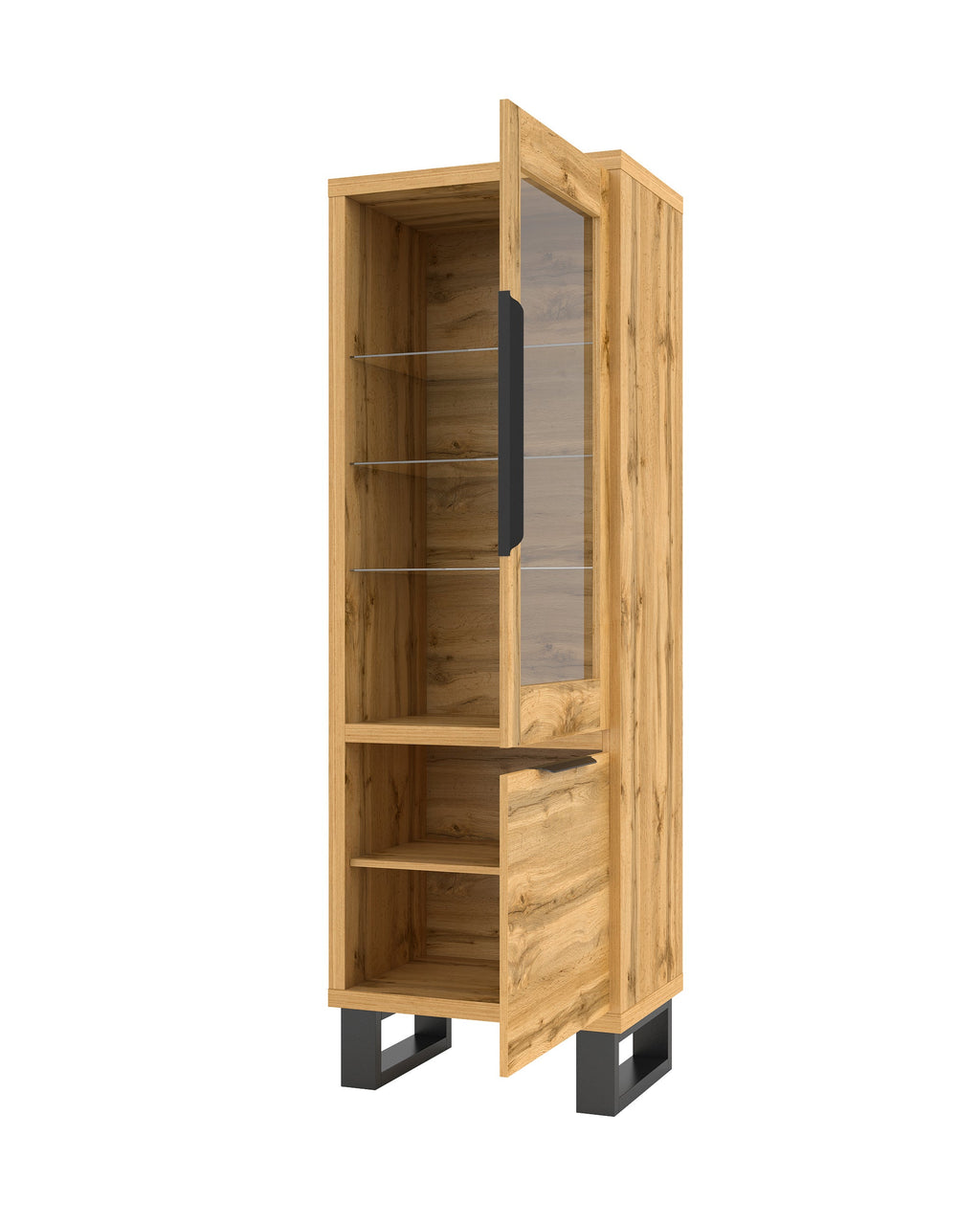 Alin 2 door left/right Slim Display Cabinet W64cm (9)