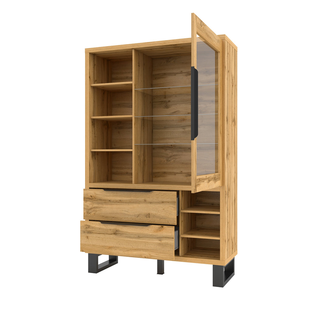 Alin 2 Door 3 Drawer Display Cabinet  W120cm (8)